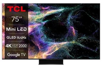 TV LED Tcl 75C845 75″ 4K QLED Mini-LED 144Hz 190cm 2023