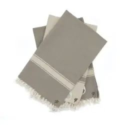 Torchons (x3) coton 45×75 taupe