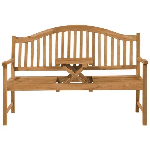 Banc de jardin en bois d&rsquo;acacia 150 cm