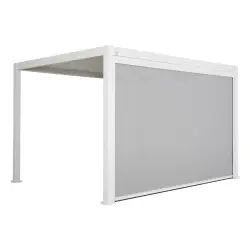 Pergola bioclimatique blanche 300x400cm + store 400cmsweeek