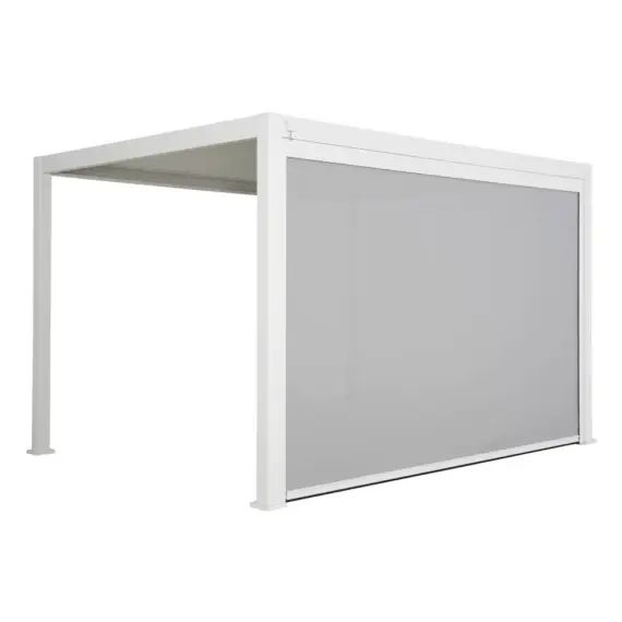 Pergola bioclimatique blanche 300x400cm + store 400cmsweeek