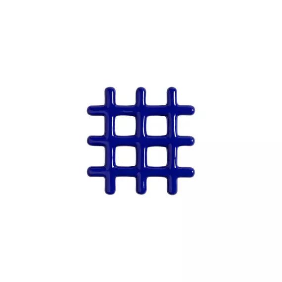 Dessous de plat Dessous de verre en Céramique, Grès – Couleur Bleu – 19 x 19 x 2 cm