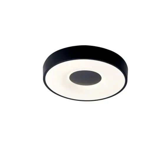 Plafonnier design en métal noir