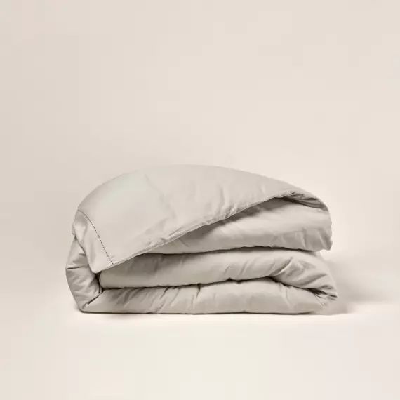 Housse de couette ANOUK galet et point sellier noir – BEIGE