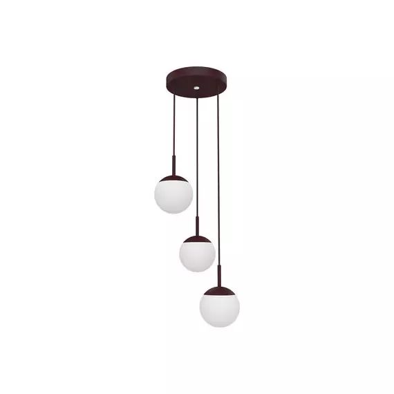 Lampe connectée Mooon en Verre, Aluminium – Couleur Rouge – 25 x 25 x 25 cm – Designer Tristan Lohner