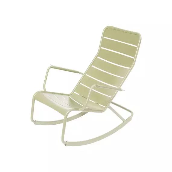 Rocking chair Luxembourg en Métal, Aluminium laqué – Couleur Vert – 50 x 50 x 99 cm – Designer Frédéric Sofia