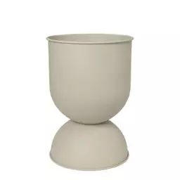 Pot de fleurs Hourglass en Métal, Fer – Couleur Beige – 40 x 40 x 59 cm