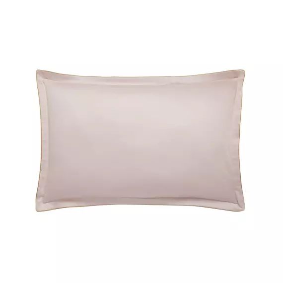 Taie d&rsquo;oreiller en satin de coton rose clair 50×75