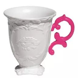 Mug I-Wares en Céramique, Porcelaine – Couleur Rose – 18.17 x 18.17 x 11.5 cm – Designer Selab