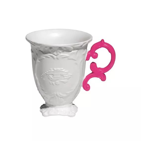 Mug I-Wares en Céramique, Porcelaine – Couleur Rose – 18.17 x 18.17 x 11.5 cm – Designer Selab