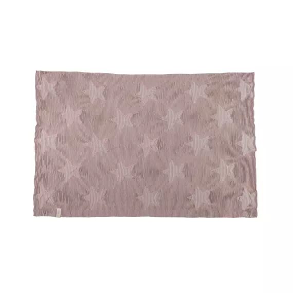Couverture en coton rose 90×120