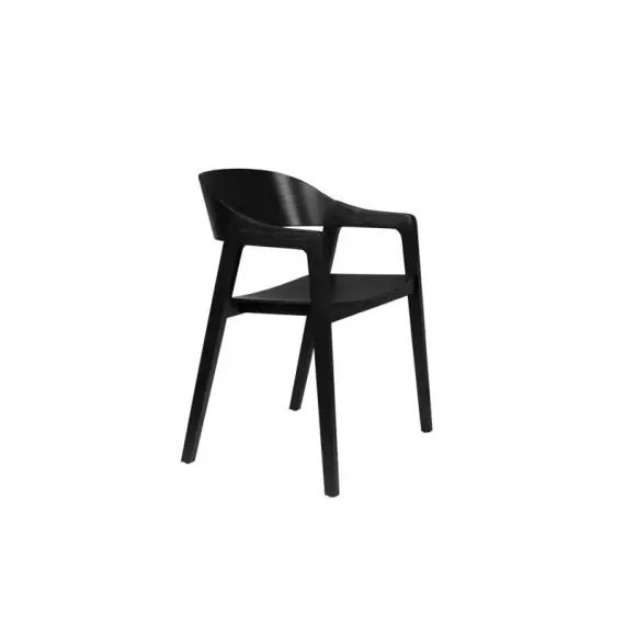 Chaise design en bois noir