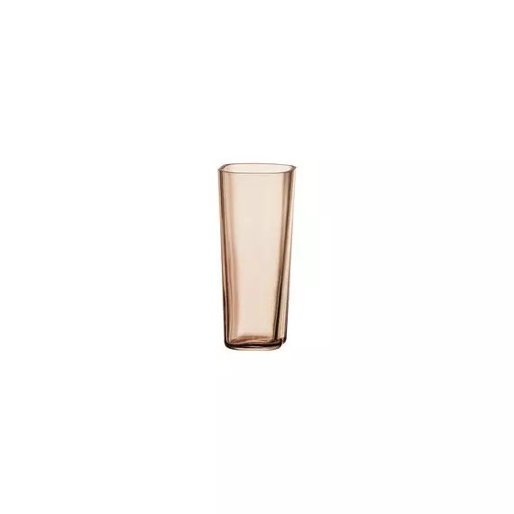 Vase Aalto en Verre, Verre soufflé bouche – Couleur Marron – 7.4 x 7.4 x 18 cm – Designer Alvar Aalto