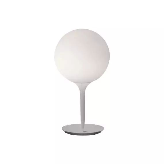 Lampe de table Castore en Verre, Zamac – Couleur Blanc – 36 x 53 x 55 cm – Designer Michele de Lucchi