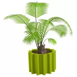 Pot de fleurs Gear en Plastique, polyéthène recyclable – Couleur Vert – 45 x 55 x 43 cm – Designer Anastasia Ivanuk