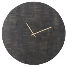 Horloge noire gravée D100
