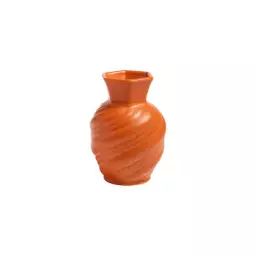 Vase Vases en Céramique, Porcelaine – Couleur Orange – 9 x 9 x 12 cm