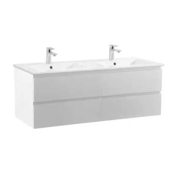 Meuble de salle de bain avec vasque Blanc