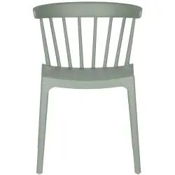 Chaise de jardin plastique moderne empilable Vert thym