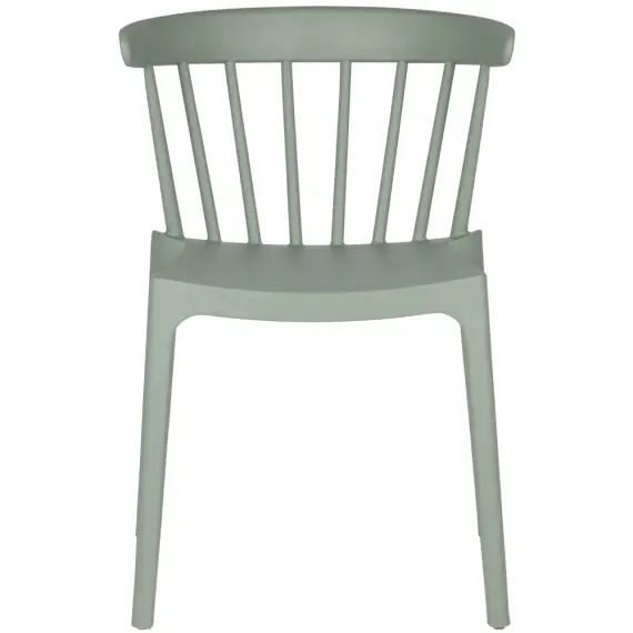 Chaise de jardin plastique moderne empilable Vert thym