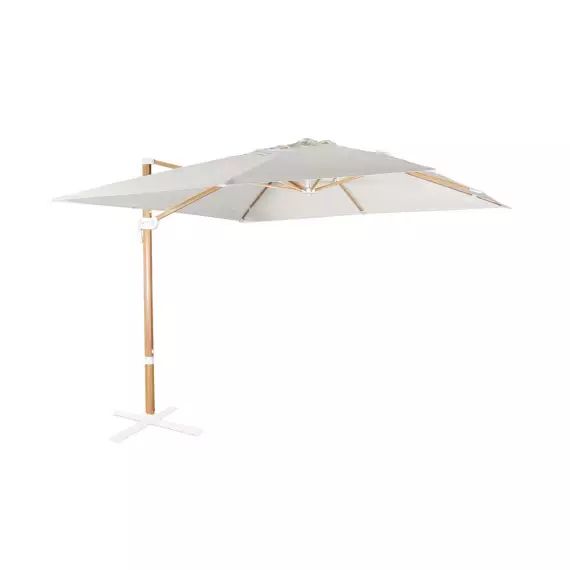 Parasol déporté carré 3 x 3m haut de gamme