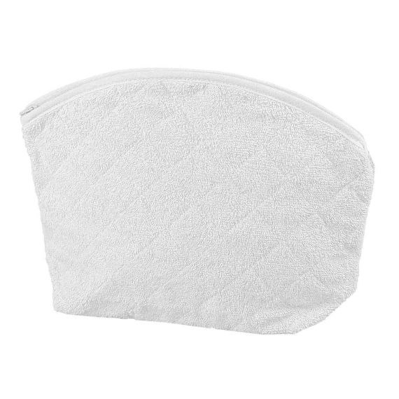 Trousse de toilette en éponge Blanc 30×25 cm