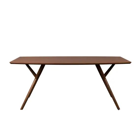 Table à manger en bois 180x90cm bois foncé