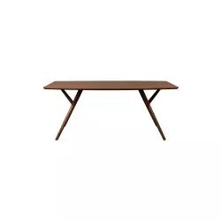 Table à manger en bois 180x90cm bois foncé