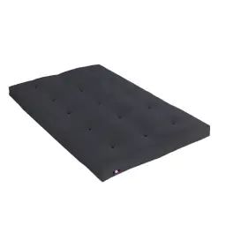 Matelas futon cotongris anthracite 160×200