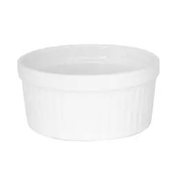Moule à soufflé n.3  19 cm en porcelaine  blanc