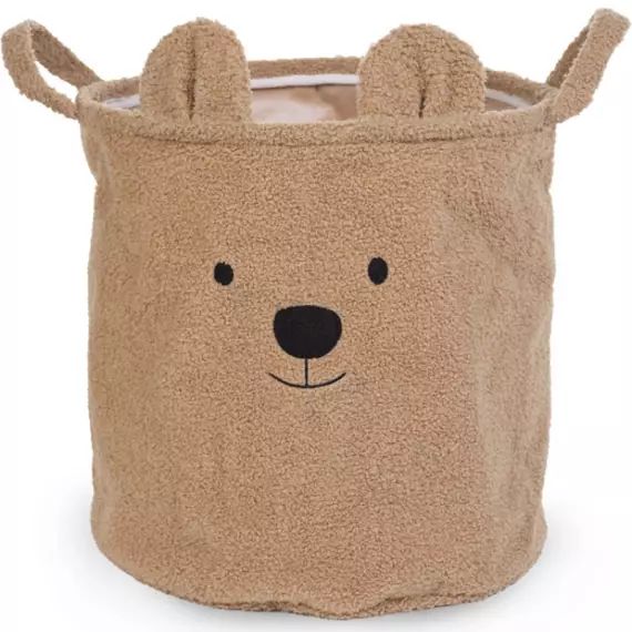 Panier de rangement Teddy beige (40 x 40 cm)