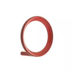 Patère Loop en Métal, Zinc – Couleur Rouge – 7.8 x 7.8 x 6 cm – Designer Simon Legald