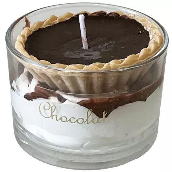 Bougie parfumée tartelette au chocolat