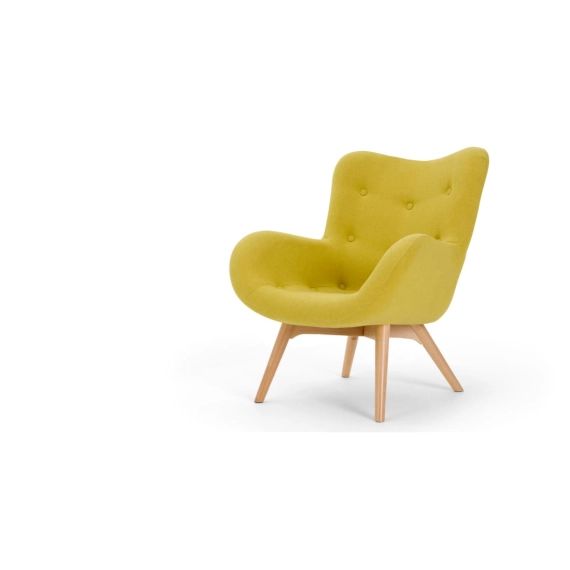 Doris, fauteuil, chartreuse Shetland