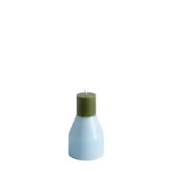 Bougie Pillar en Cire – Couleur Bleu – 9 x 9 x 15 cm – Designer Lex Pott