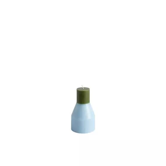 Bougie Pillar en Cire – Couleur Bleu – 9 x 9 x 15 cm – Designer Lex Pott