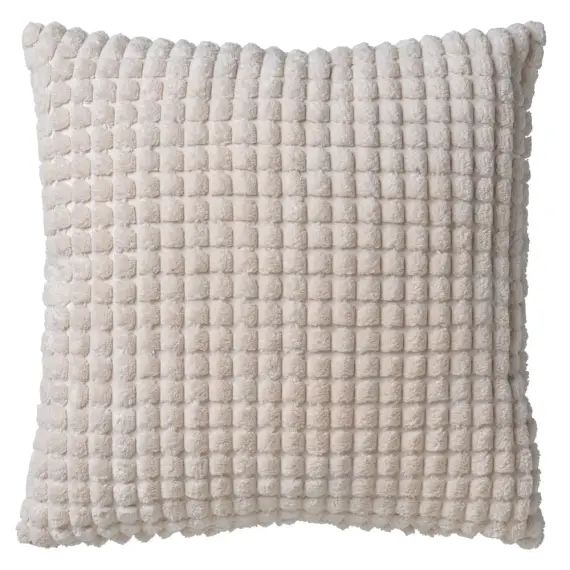 Coussin – blanc en velours 45×45 cm uni