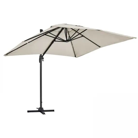 Parasol déporté rectangulaire 2x3m écru