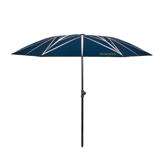 Parasol de terrasse design en toile imperméable bleu nuit