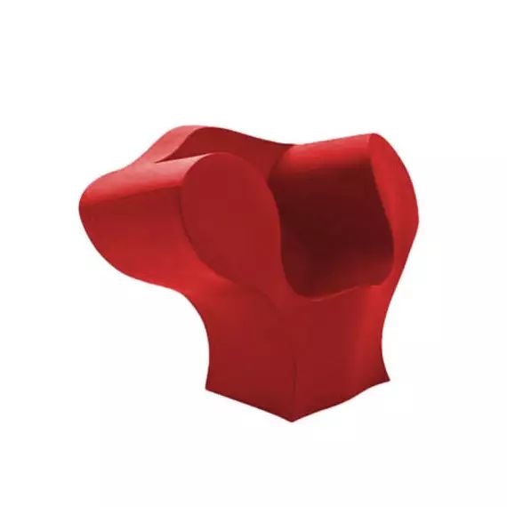 Fauteuil The Big Easy en Plastique, Polyéthylène – Couleur Rouge – 86 x 133 x 94 cm – Designer Ron Arad