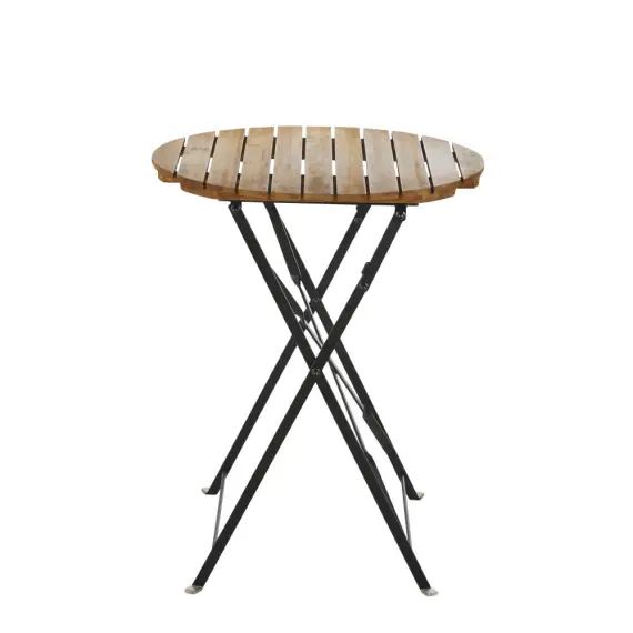 Table de jardin ronde en acacia massif 1/2 personnes D60