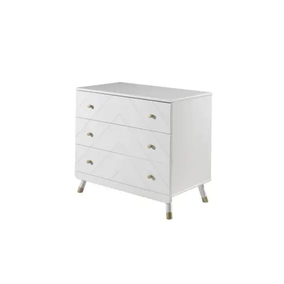 Commode 3 tiroirs blanc