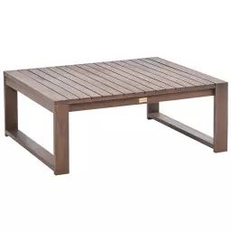 Table de jardin en bois d’acacia certifié fsc® bois foncé