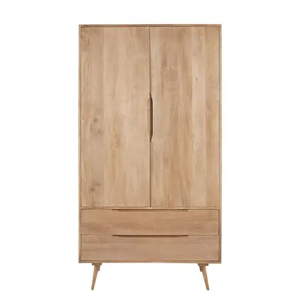 Dressing 2 portes 2 tiroirs en manguier massif Trocadero