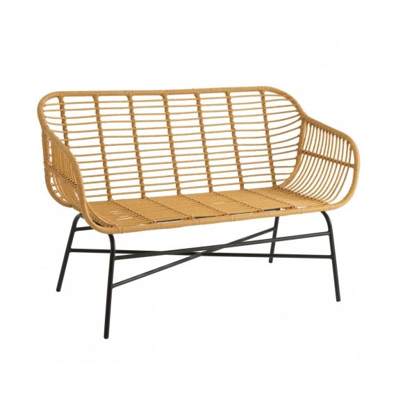 Banc extérieur effet rotin