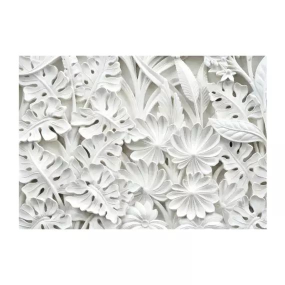 Papier peint adhésif – Jardin blanc d’albâtre