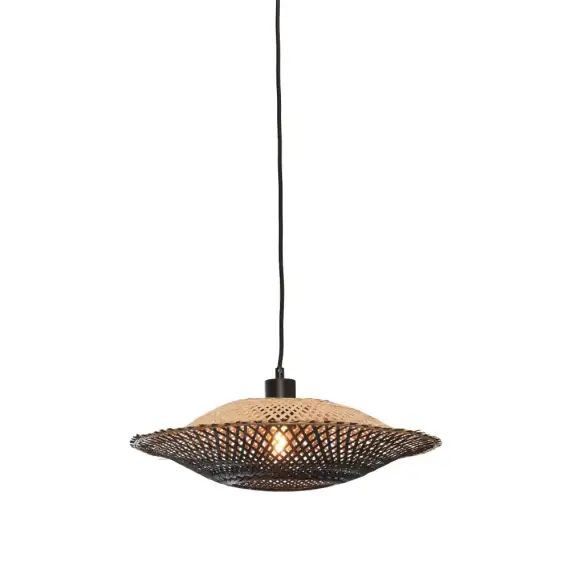 Suspension bambou  noir/naturel, h. 12cm