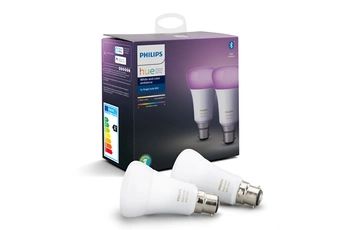 Ampoules connectées Philips Hue Hue ampoule connectée x2 White and Color Ambiance 10 Watt B22