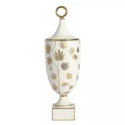 Vase Botanist en Céramique, Or fin – Couleur Or – 27.85 x 27.85 x 48 cm – Designer