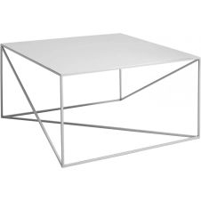Table basse carré en métal gris l80cm